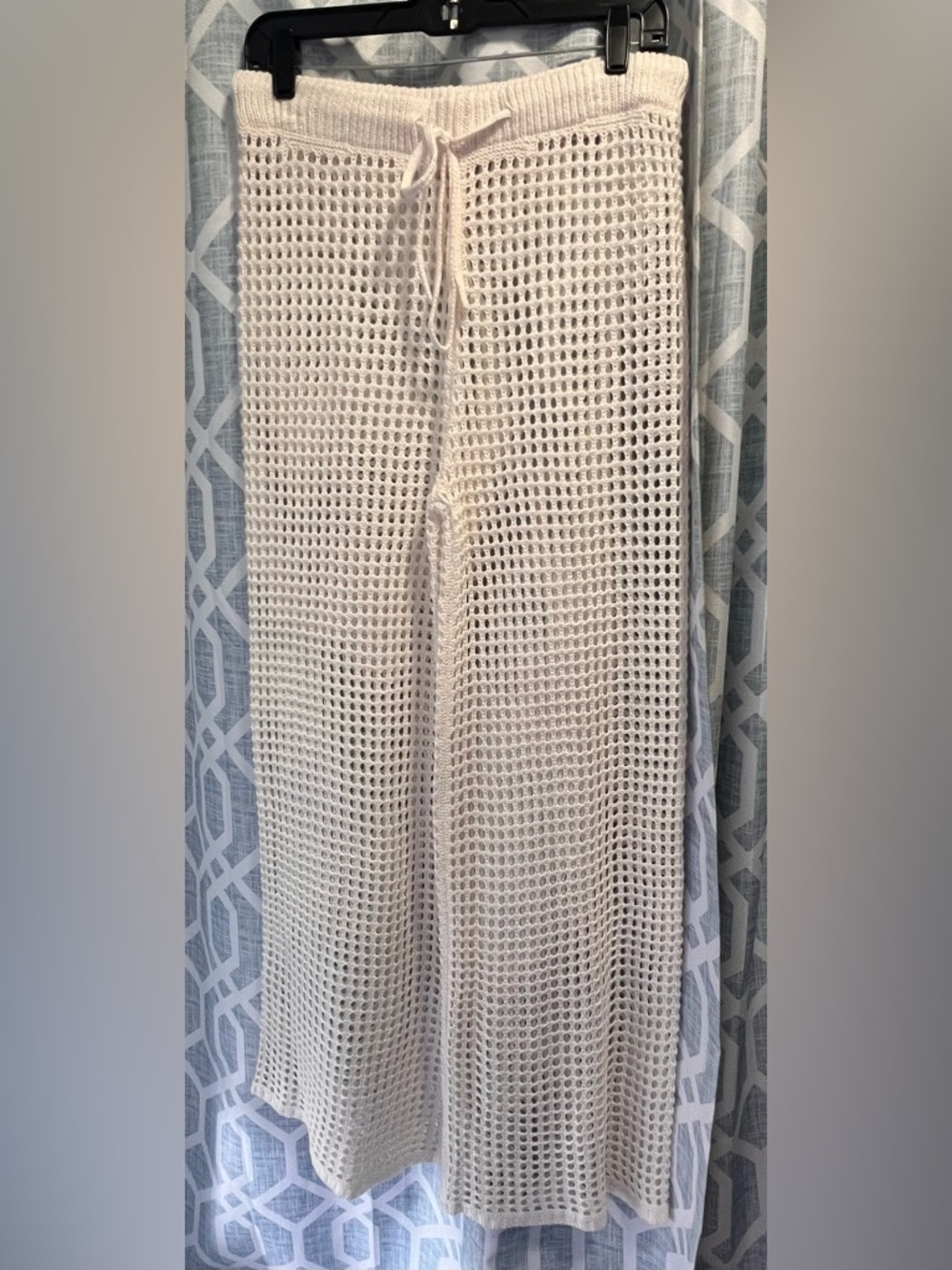 Time and Tru Cream Open-Weave Knit Sweater Cover-Up